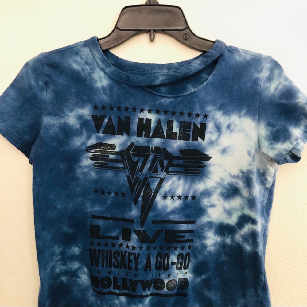 AE Distressed Van Halen Tie Dye Shirt